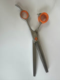 Curved Eraser Dog Grooming Scissors, 23 Teeth,7.0 Inch,80% Thinning Rate,Light Weight, Designed for Bulking off Coat Quickly (Copy)