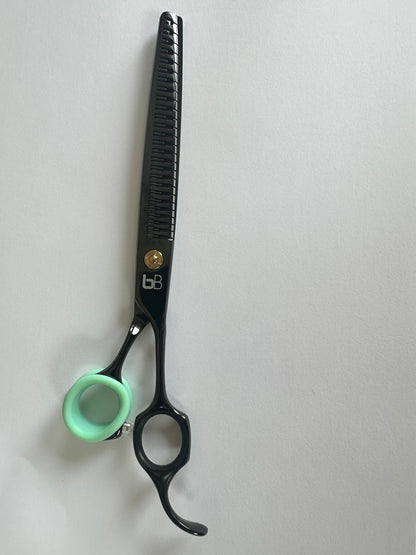 Professional Dog Grooming Scissors – Straight, 7.5″ Eraser | 23 Teeth | 80% Thinning