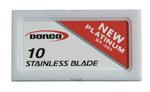 Straight Edge Barber Razor Shaving Knife Shavette Stainless Steel &10 Blades