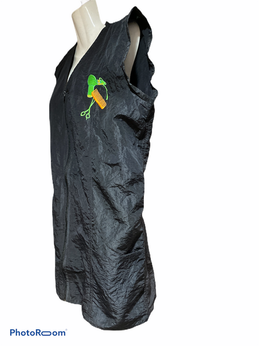 Long Zipper Stylist/Groomer Vest with Pockets
