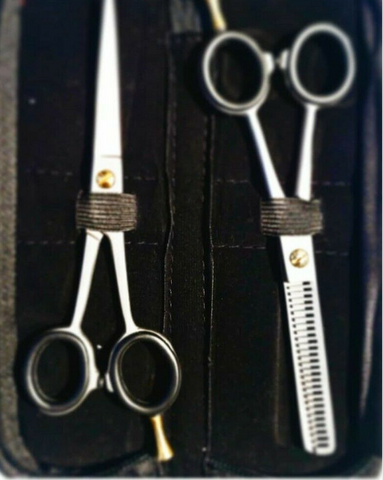 Professional Salon Stylist Barber Hair Cutting Scissors thinning Set Hair  Cutting Scissors Shears 6”