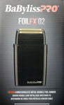 Babyliss Pro FOILFX02 Cordless Double Foil Shaver Black 110-220 Volts FXFS2B