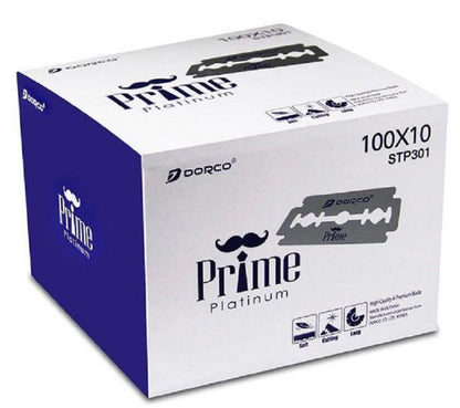 Dorco Prime Platinum Double Edge Blades – 1,000 Pack (STP-301)