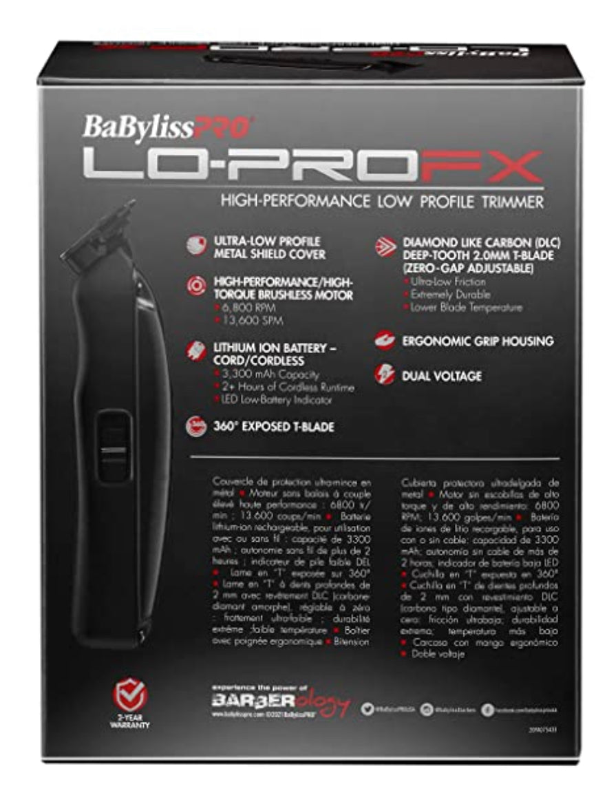 BaBylissPRO Lo-ProFX Trimmer – FX726 Collection