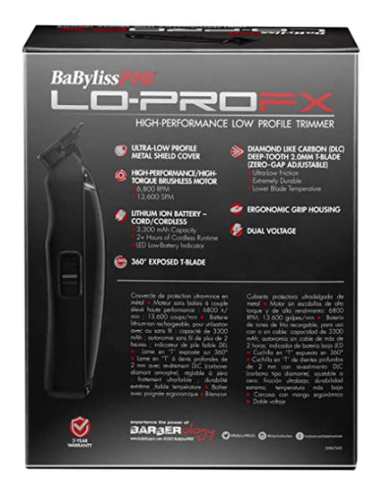 BaBylissPRO Lo-ProFX Trimmer – FX726 Collection