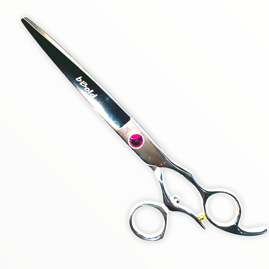 Professional Dog Grooming Scissors – Swivel Thumb, Curved, 7.5″