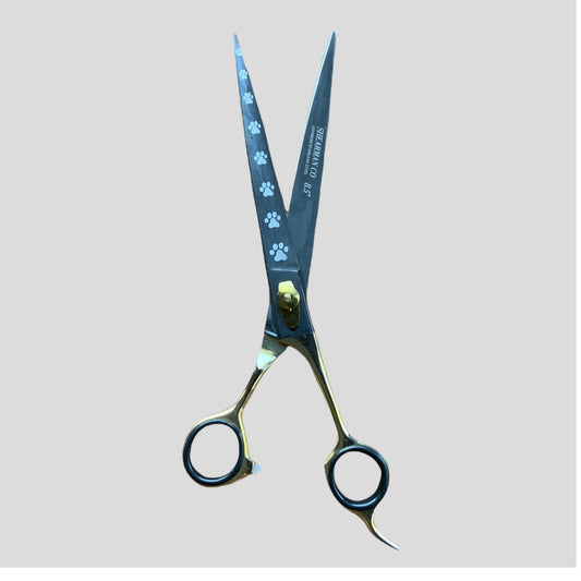 Professional Dog Grooming Scissors Set – Straight, Curved & Chunker, 8.5″