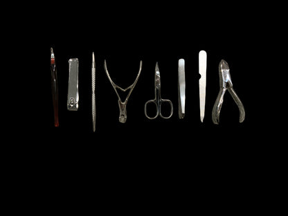 Manicure Set Professional Nail Clippers Kit Pedicure Care Tools- Stainless Steel Women Grooming Kit 8Pcs for Travel or Home