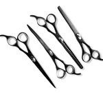 7.0 inches Professional Dog Grooming Scissors Set Straight, thinning, Curved and Chunkers