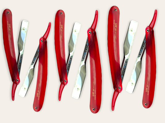 Straight Edge Razor For Men- Covered Edge (pack of 6)