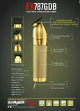 BABYLISSPRO GOLD FX TRIMMER # FX787GDB (NEW DLC 2.0 BLADE)
