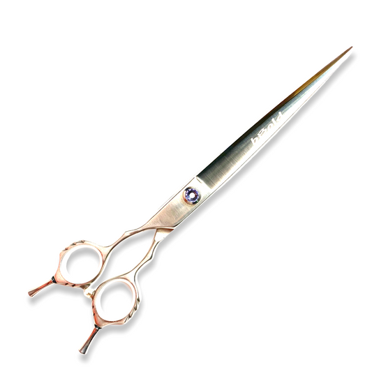 Professional Left-Handed Dog Grooming Scissors – Straight, 440C Japanese Steel