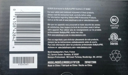 Babyliss Pro FOILFX02 Cordless Double Foil Shaver Black 110-220 Volts FXFS2B